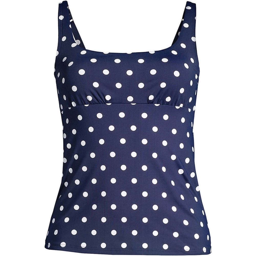 LYCRA Chlorine Resistant Square Neck Underwire Tankini Swimsuit Top